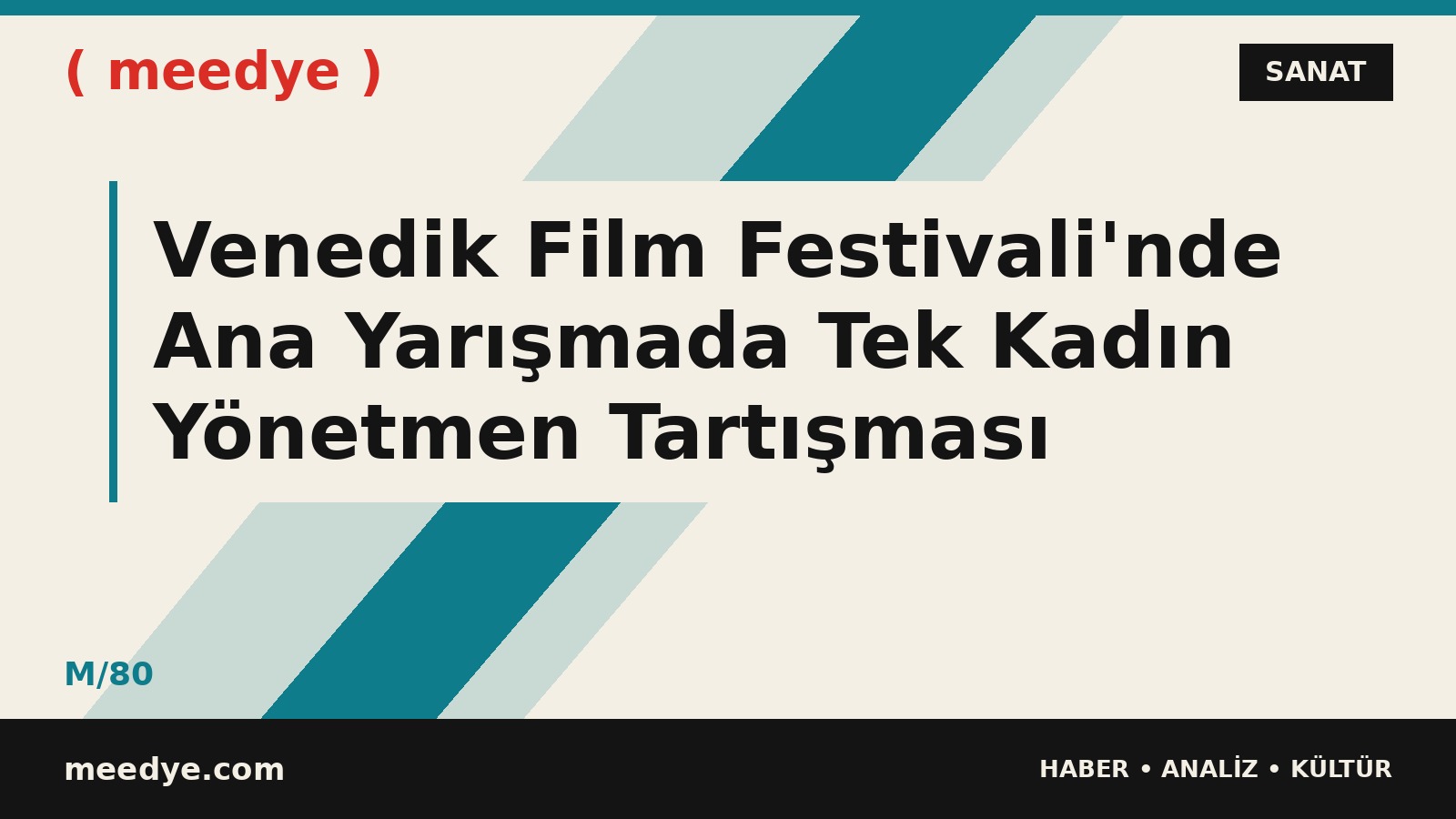 Venedik Film Festivali'nde Ana Yarışmada Tek Kadın Yönetmen Tartışması — Meedye editoryal görseli