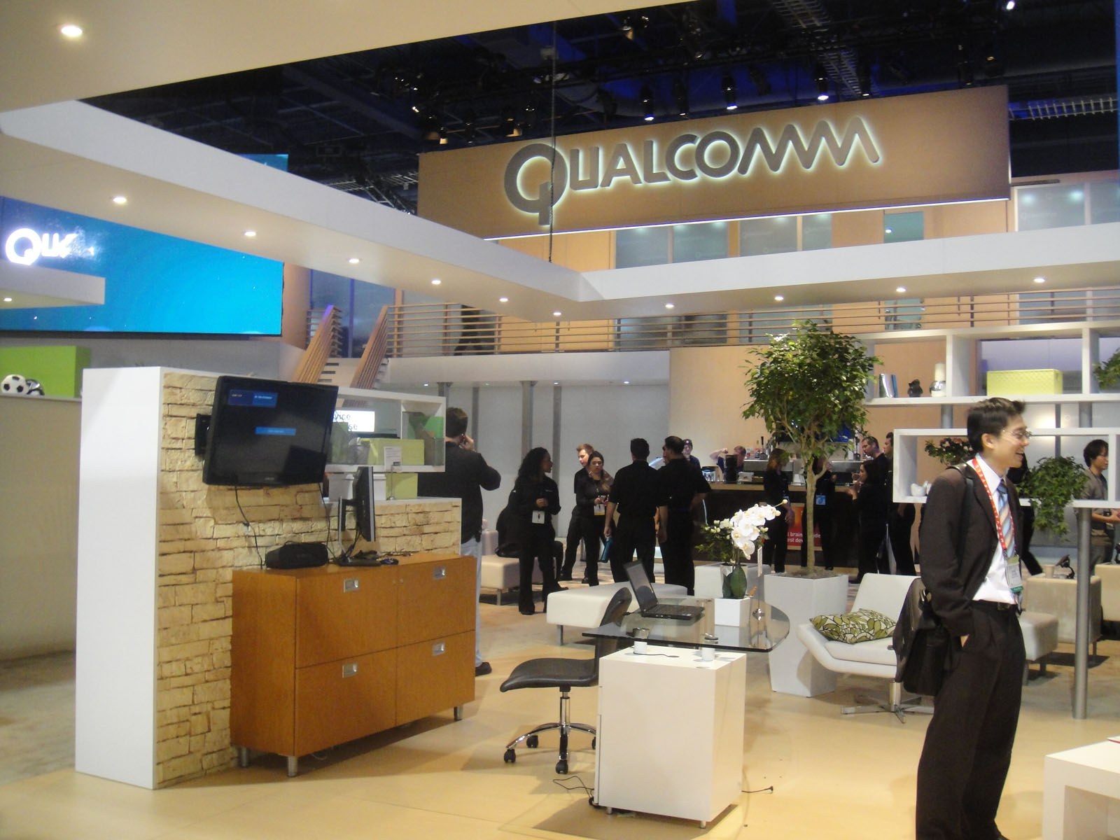 Arşiv fotoğrafı: CES 2012 etkinliğinde Qualcomm standı.