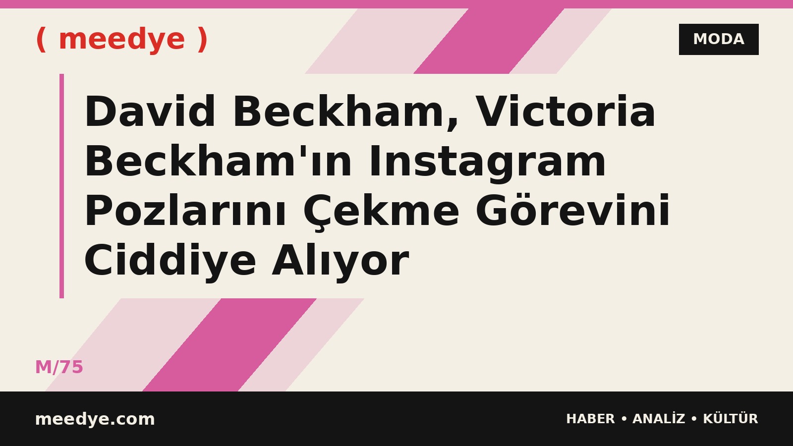 David Beckham, Victoria Beckham'ın Instagram Pozlarını Çekme Görevini Ciddiye Alıyor — Meedye editoryal görseli