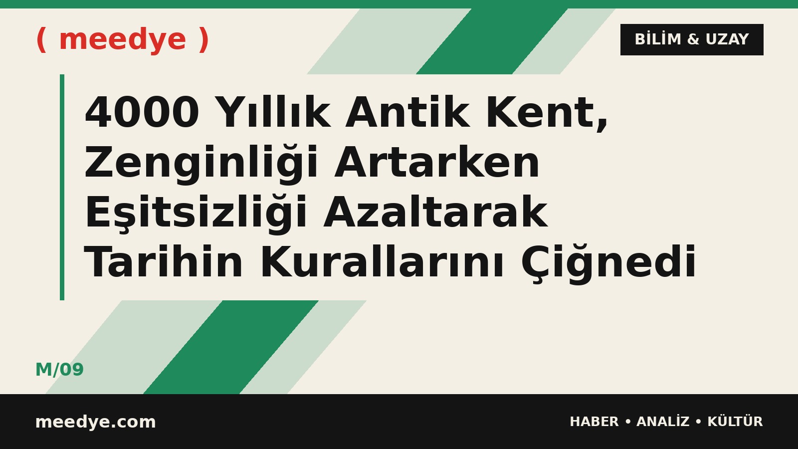 4000 Yıllık Antik Kent, Zenginliği Artarken Eşitsizliği Azaltarak Tarihin Kurallarını Çiğnedi — Meedye editoryal görseli