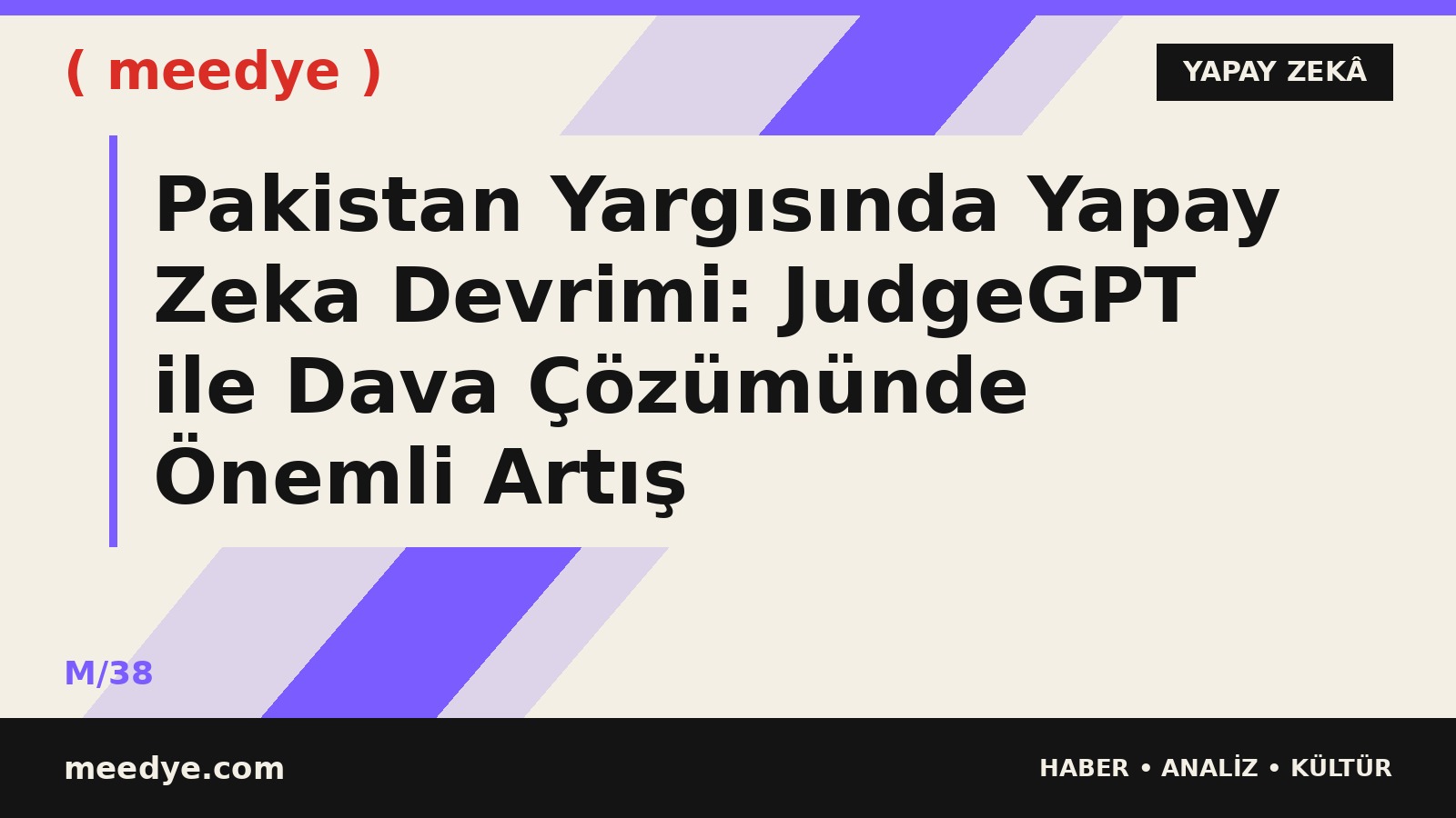 Pakistan Yargısında Yapay Zeka Devrimi: JudgeGPT ile Dava Çözümünde Önemli Artış — Meedye editoryal görseli