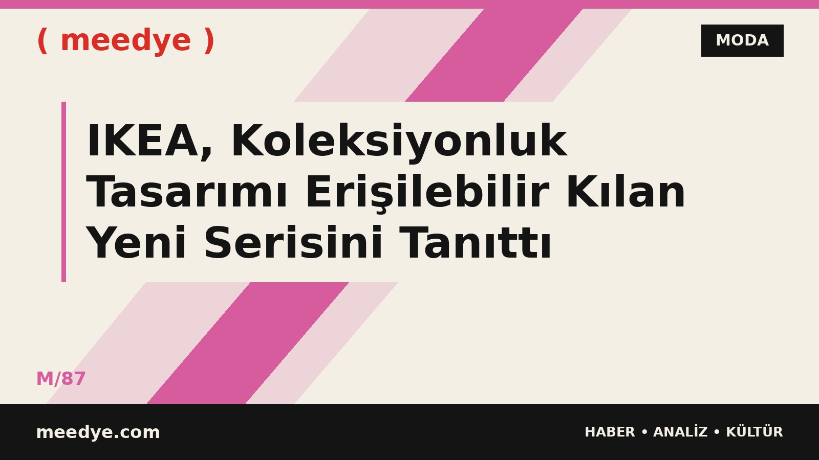 IKEA, Koleksiyonluk Tasarımı Erişilebilir Kılan Yeni Serisini Tanıttı — Meedye editoryal görseli