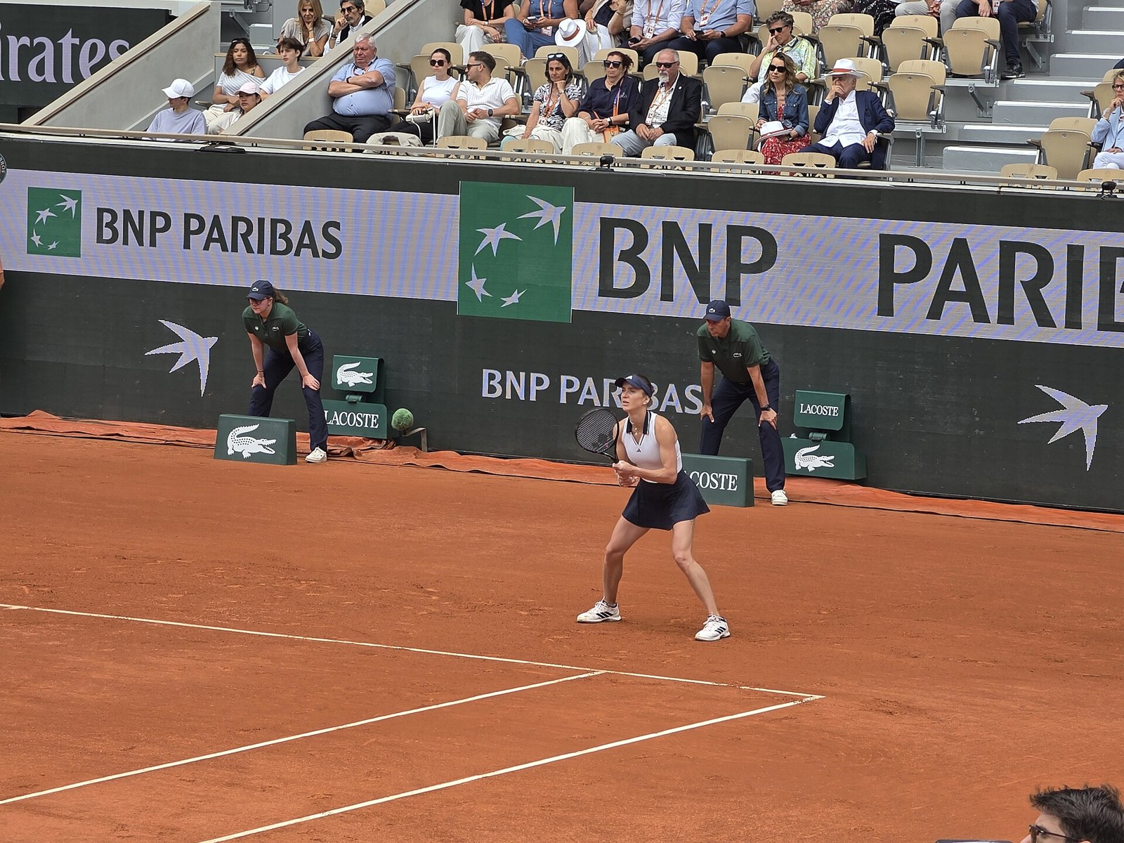 Arşiv fotoğrafı: 2026 Roland Garros'ta Elina Svitolina ve Belinda Bencic karşılaşması.