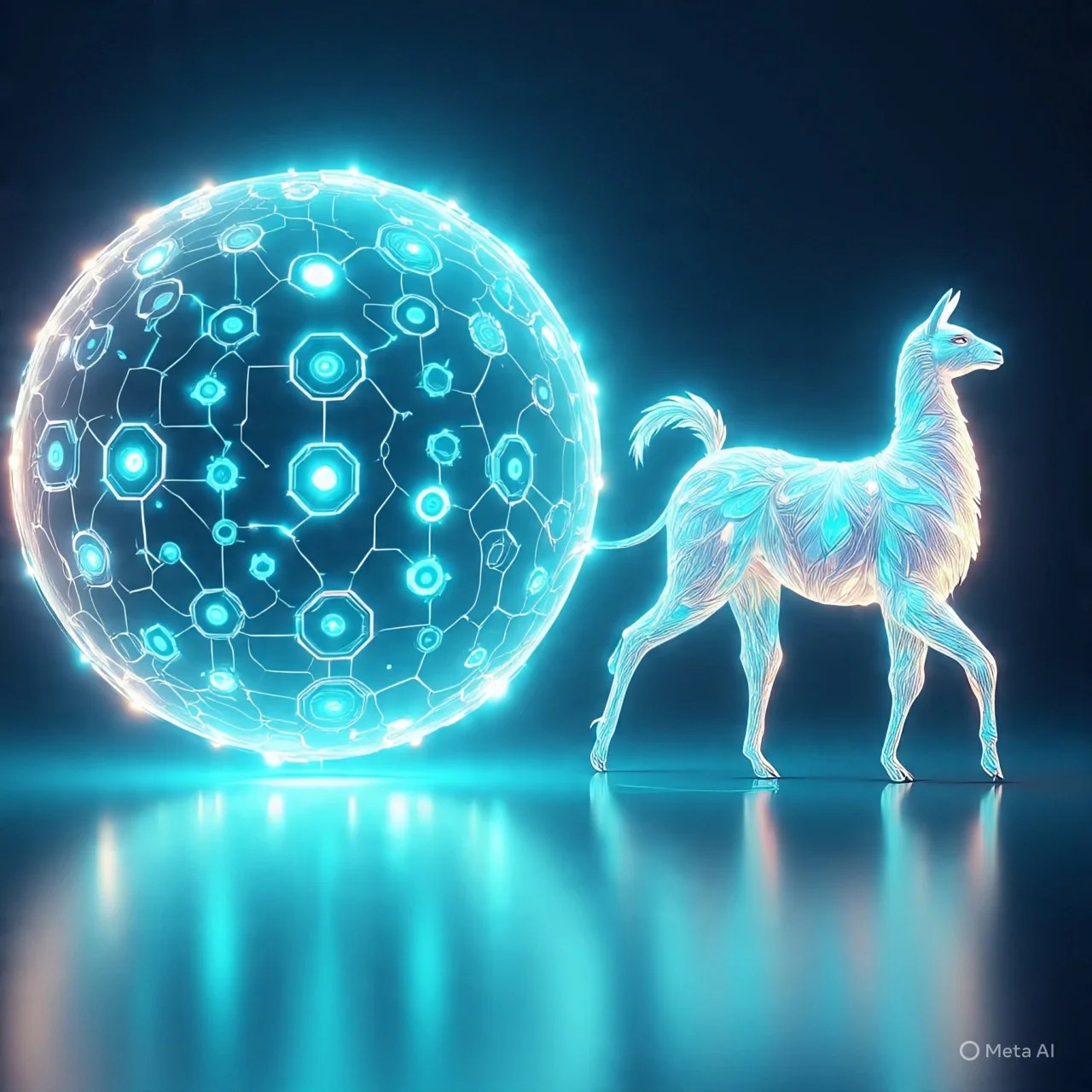 Arşiv fotoğrafı: Meta AI Imagine ile metinden görsele dönüştürme yöntemi kullanılarak oluşturulan ve Meta AI ile Llama'nın kendilerine göre bir temsilini içeren üretici yapay zekâ çalışması.