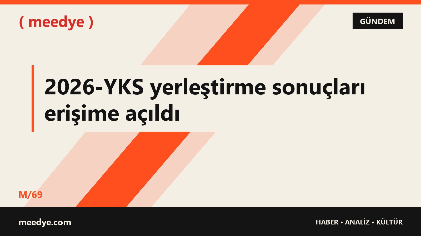 2026-YKS yerleştirme sonuçları erişime açıldı — Meedye editoryal görseli