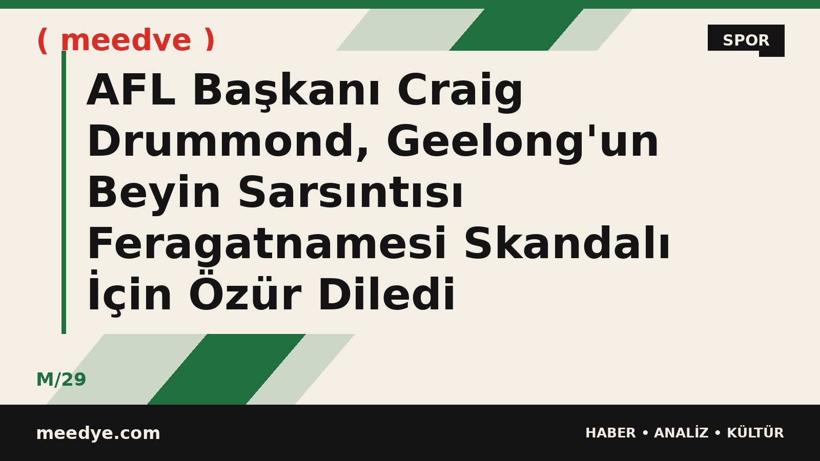 AFL Başkanı Craig Drummond, Geelong'un Beyin Sarsıntısı Feragatnamesi Skandalı İçin Özür Diledi — Meedye editoryal görseli