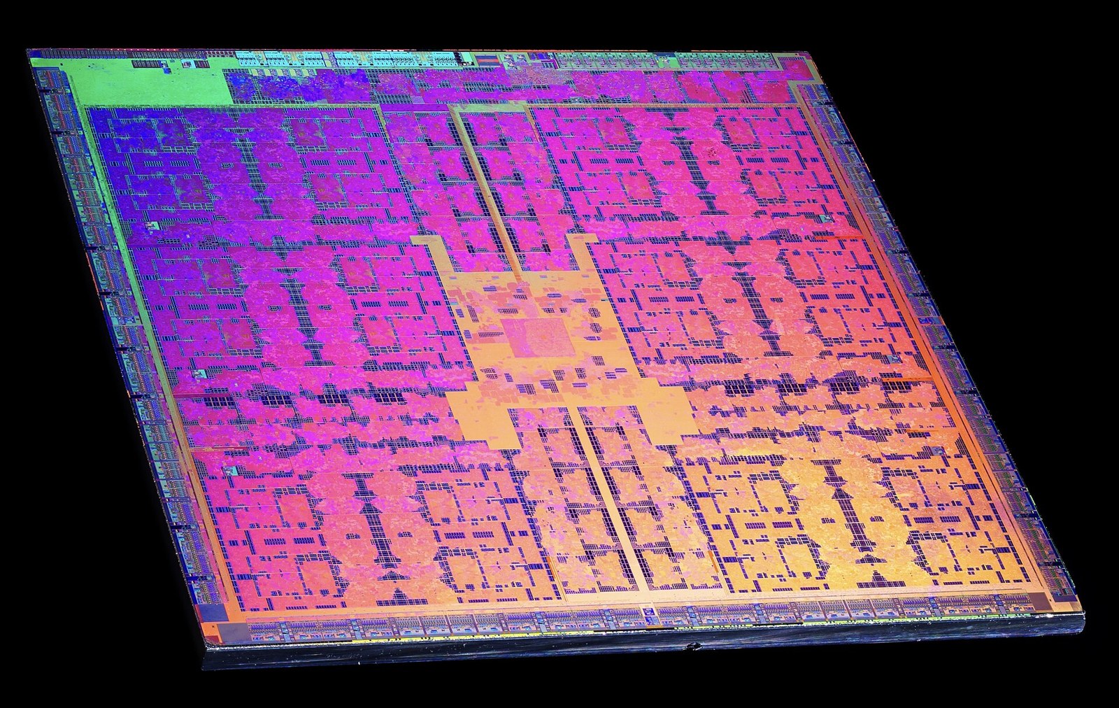 Arşiv fotoğrafı: GeForce 900 serisi GeForce GTX 980 Ti modelinde kullanılan bir Nvidia GM200 grafik işlem biriminin kalıp görüntüsü. GM200, Nvidia'nın Maxwell mikro mimarisini temel alır ve 28 nm süreciyle üretilmiştir.