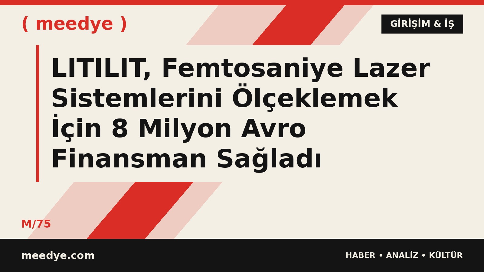 LITILIT, Femtosaniye Lazer Sistemlerini Ölçeklemek İçin 8 Milyon Avro Finansman Sağladı — Meedye editoryal görseli