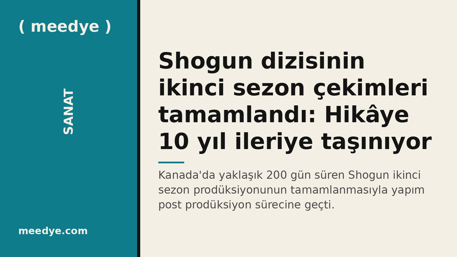 Shogun dizisinin ikinci sezon çekimleri tamamlandı: Hikâye 10 yıl ileriye taşınıyor — Meedye editoryal görseli