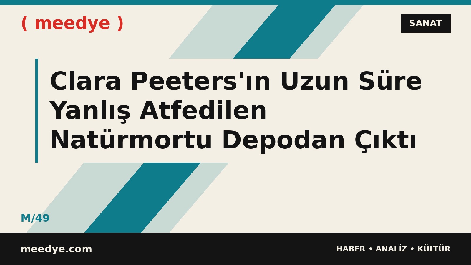 Clara Peeters'ın Uzun Süre Yanlış Atfedilen Natürmortu Depodan Çıktı — Meedye editoryal görseli