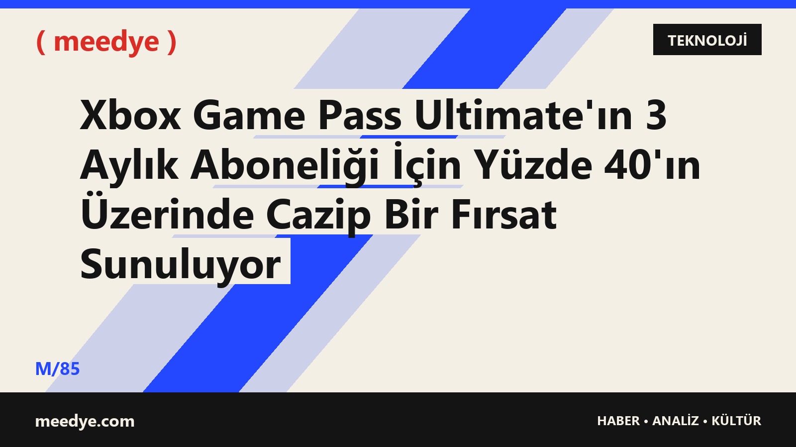 Xbox Game Pass Ultimate'ın 3 Aylık Aboneliği İçin Yüzde 40'ın Üzerinde Cazip Bir Fırsat Sunuluyor — Meedye editoryal görseli