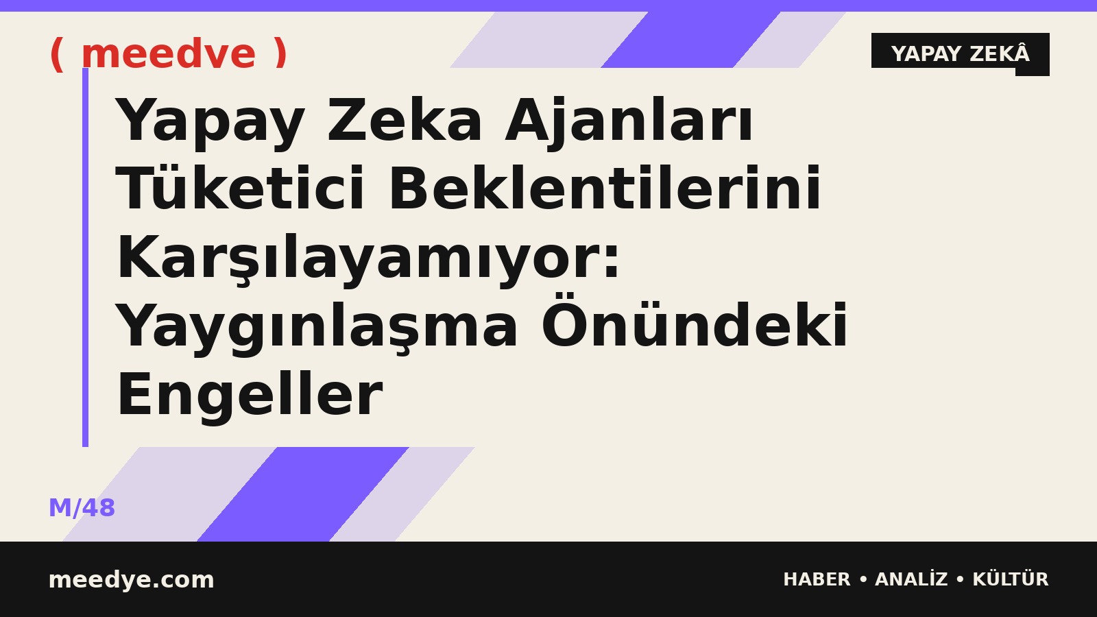 Yapay Zeka Ajanları Tüketici Beklentilerini Karşılayamıyor: Yaygınlaşma Önündeki Engeller — Meedye editoryal görseli