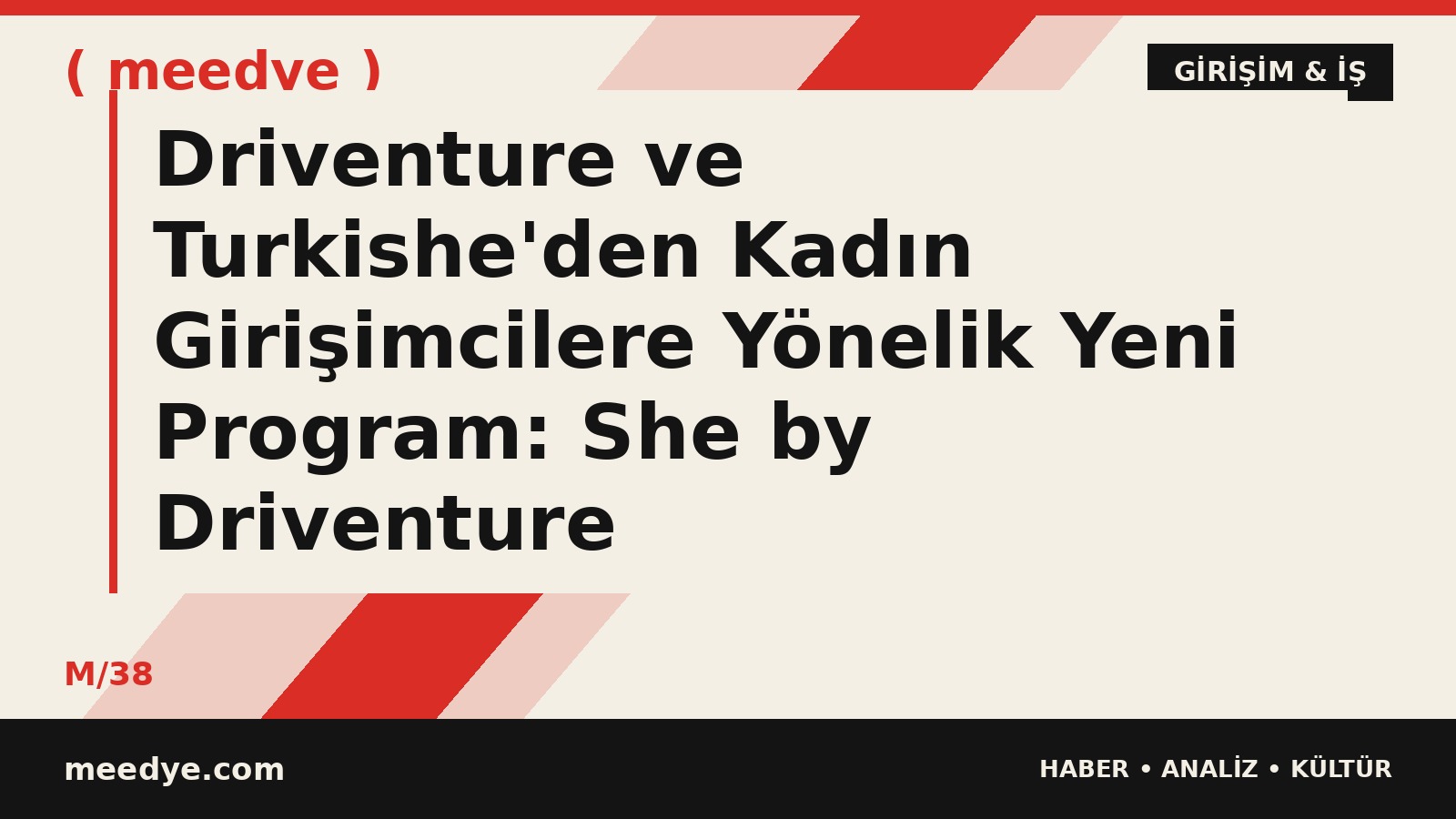 Driventure ve Turkishe'den Kadın Girişimcilere Yönelik Yeni Program: She by Driventure — Meedye editoryal görseli