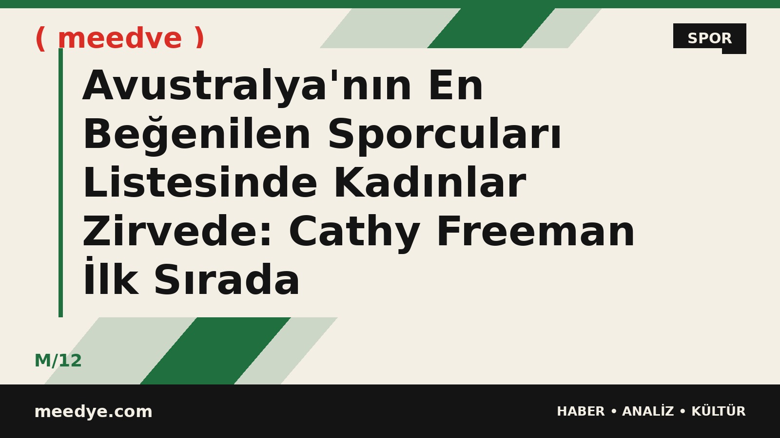 Avustralya'nın En Beğenilen Sporcuları Listesinde Kadınlar Zirvede: Cathy Freeman İlk Sırada — Meedye editoryal görseli