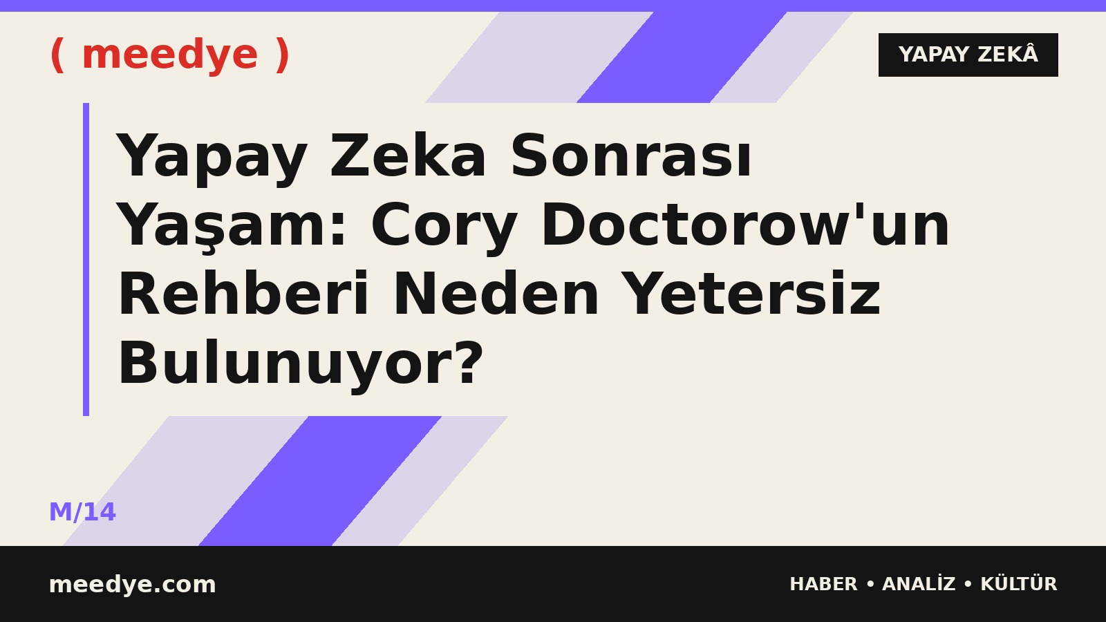 Yapay Zeka Sonrası Yaşam: Cory Doctorow'un Rehberi Neden Yetersiz Bulunuyor? — Meedye editoryal görseli