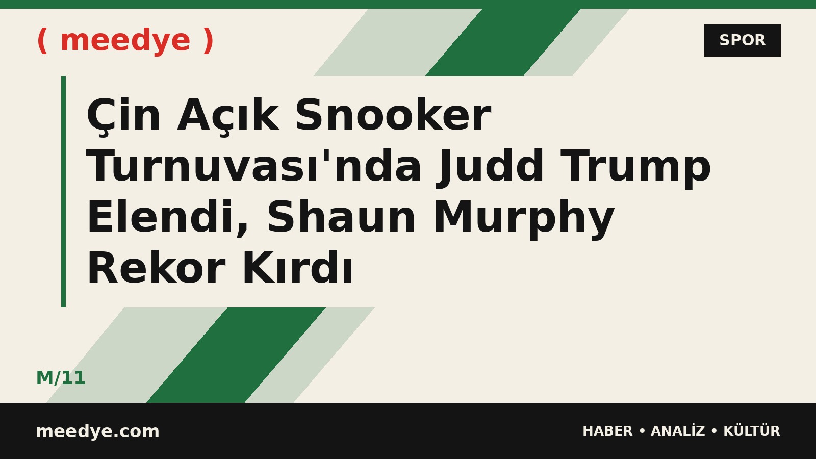 Çin Açık Snooker Turnuvası'nda Judd Trump Elendi, Shaun Murphy Rekor Kırdı — Meedye editoryal görseli