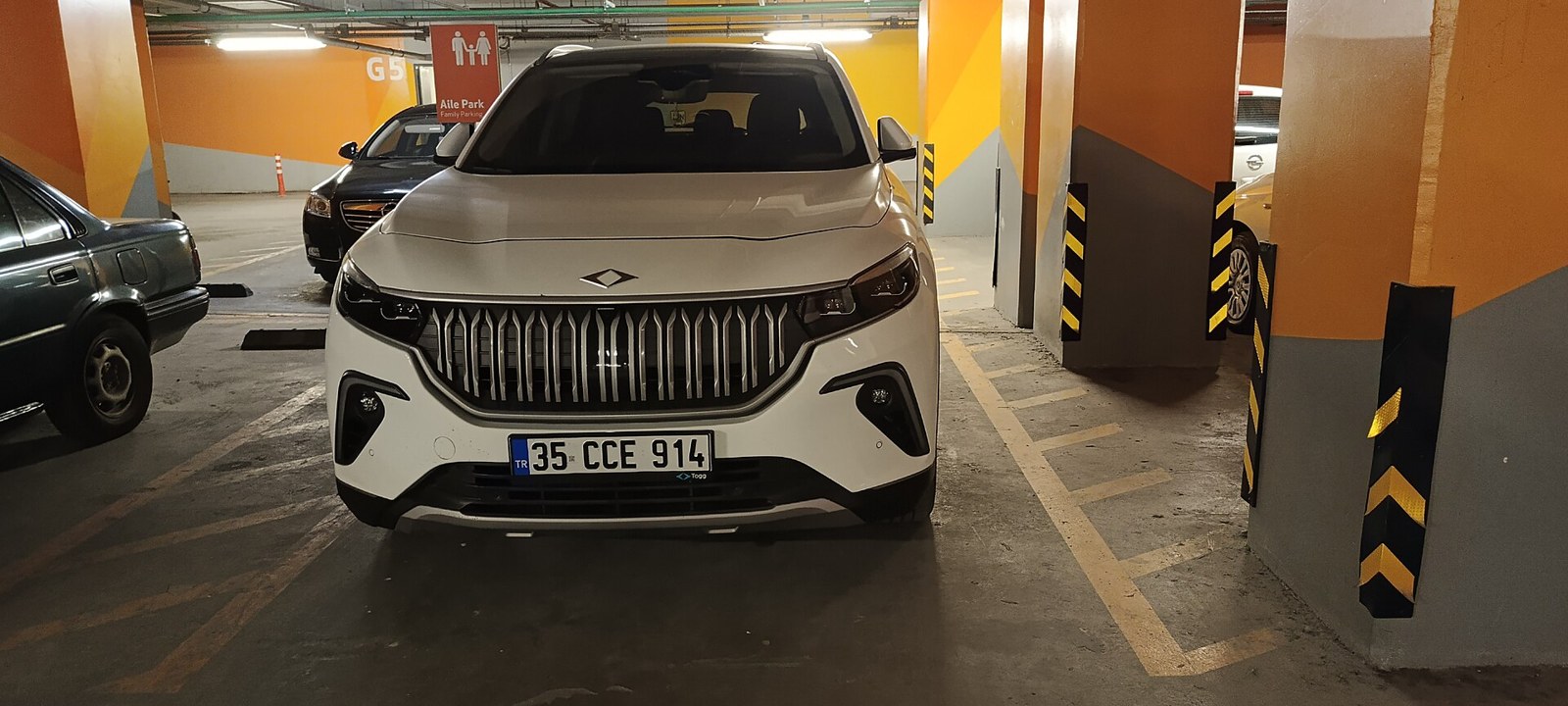 Arşiv fotoğrafı: Togg otoparkta.