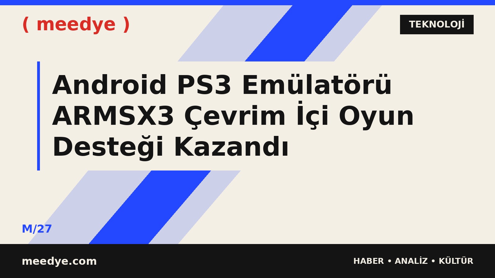 Android PS3 Emülatörü ARMSX3 Çevrim İçi Oyun Desteği Kazandı — Meedye editoryal görseli