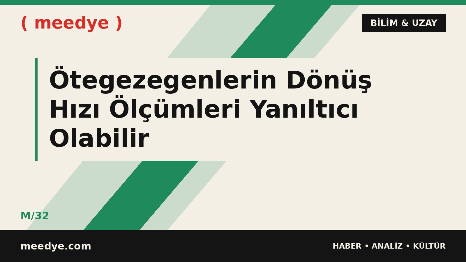 Ötegezegenlerin Dönüş Hızı Ölçümleri Yanıltıcı Olabilir — Meedye editoryal görseli