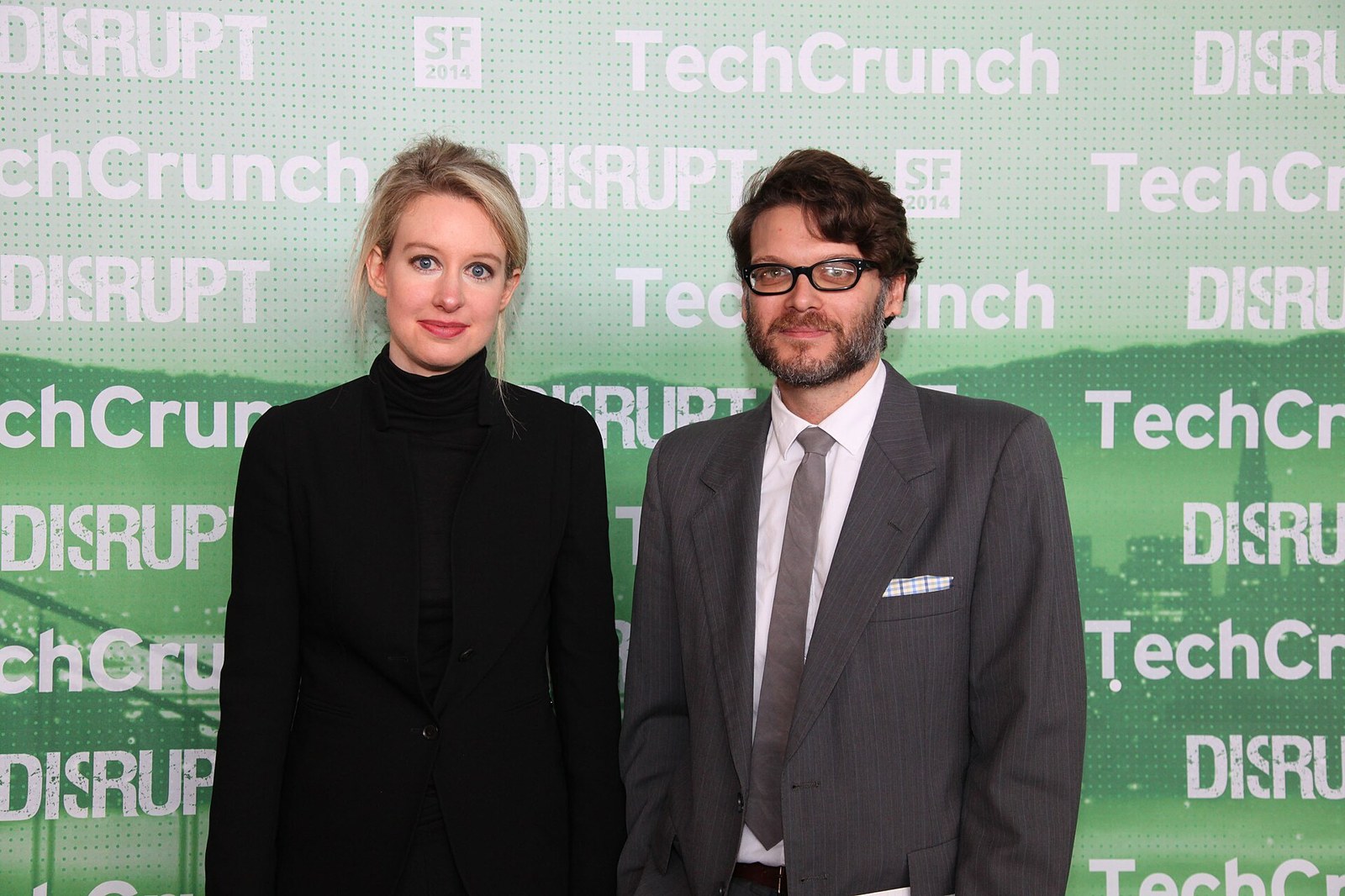 Arşiv fotoğrafı: Elizabeth Holmes, TechCrunch Disrupt San Francisco 2014 kulisinde görülüyor.