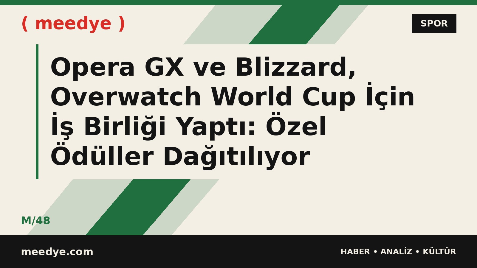 Opera GX ve Blizzard, Overwatch World Cup İçin İş Birliği Yaptı: Özel Ödüller Dağıtılıyor — Meedye editoryal görseli