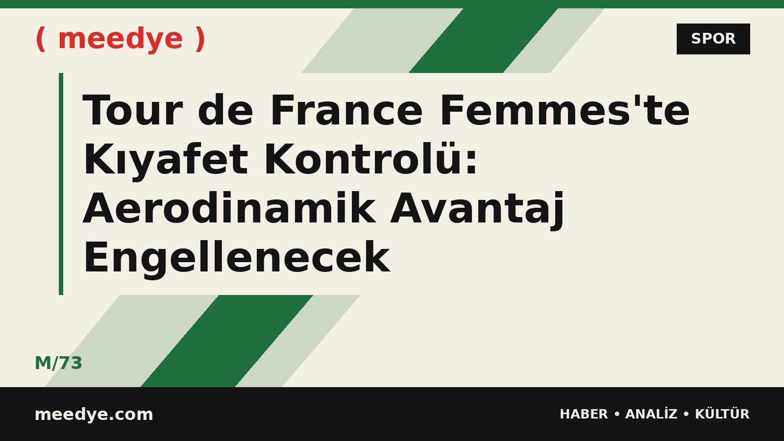 Tour de France Femmes'te Kıyafet Kontrolü: Aerodinamik Avantaj Engellenecek — Meedye editoryal görseli