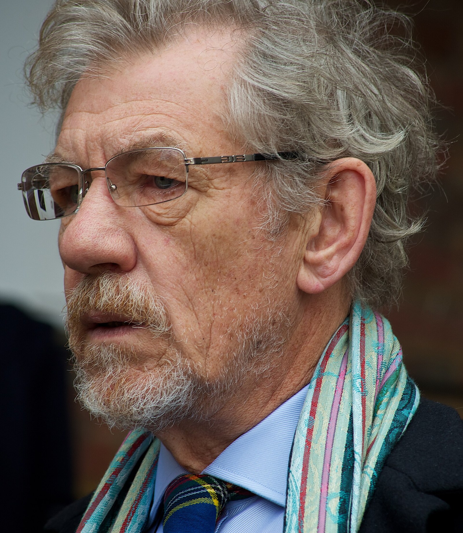Ian McKellen Yeni Yüzüklerin Efendisi Filminde Gandalf Rolüyle Sette Görüntülendi — Meedye editoryal görseli