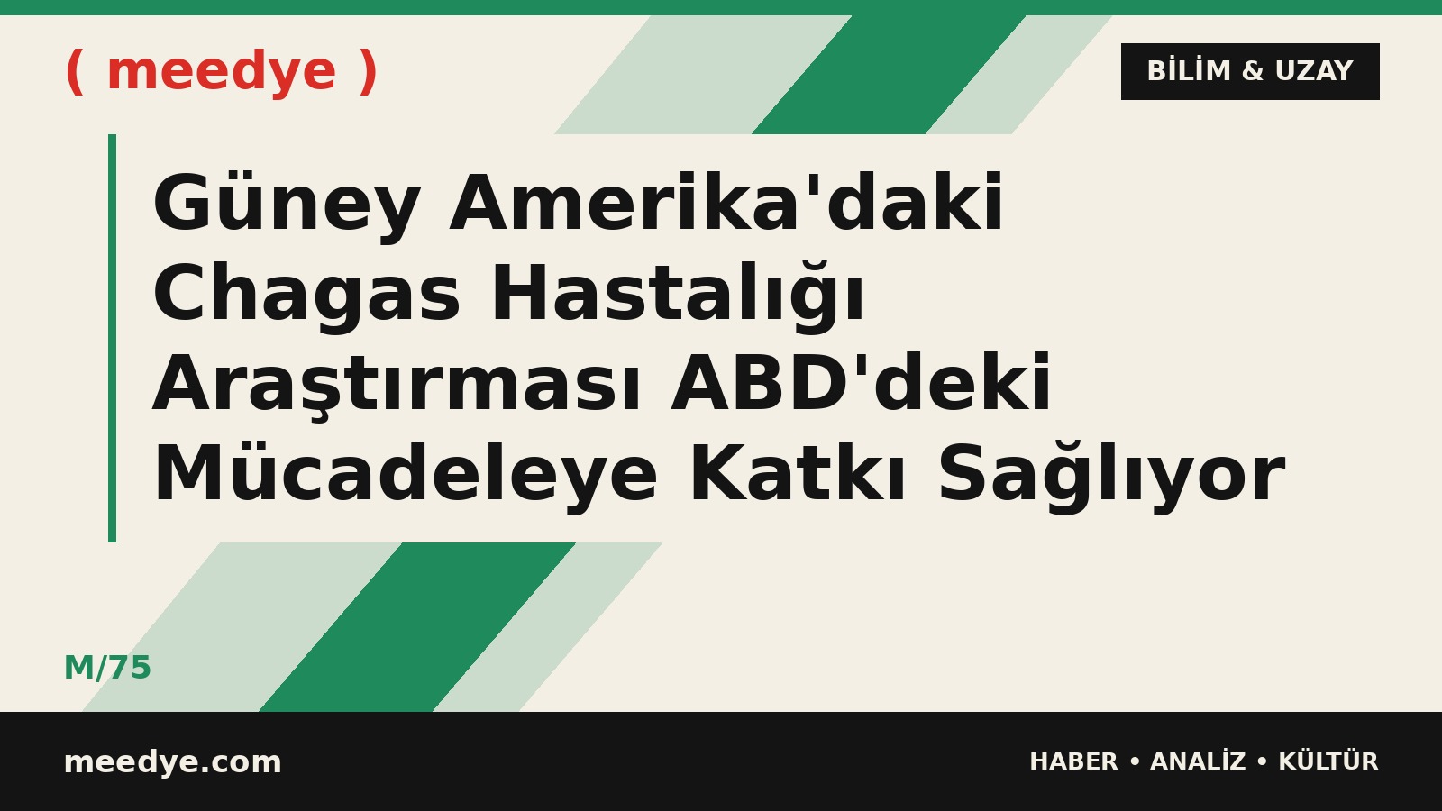 Güney Amerika'daki Chagas Hastalığı Araştırması ABD'deki Mücadeleye Katkı Sağlıyor — Meedye editoryal görseli