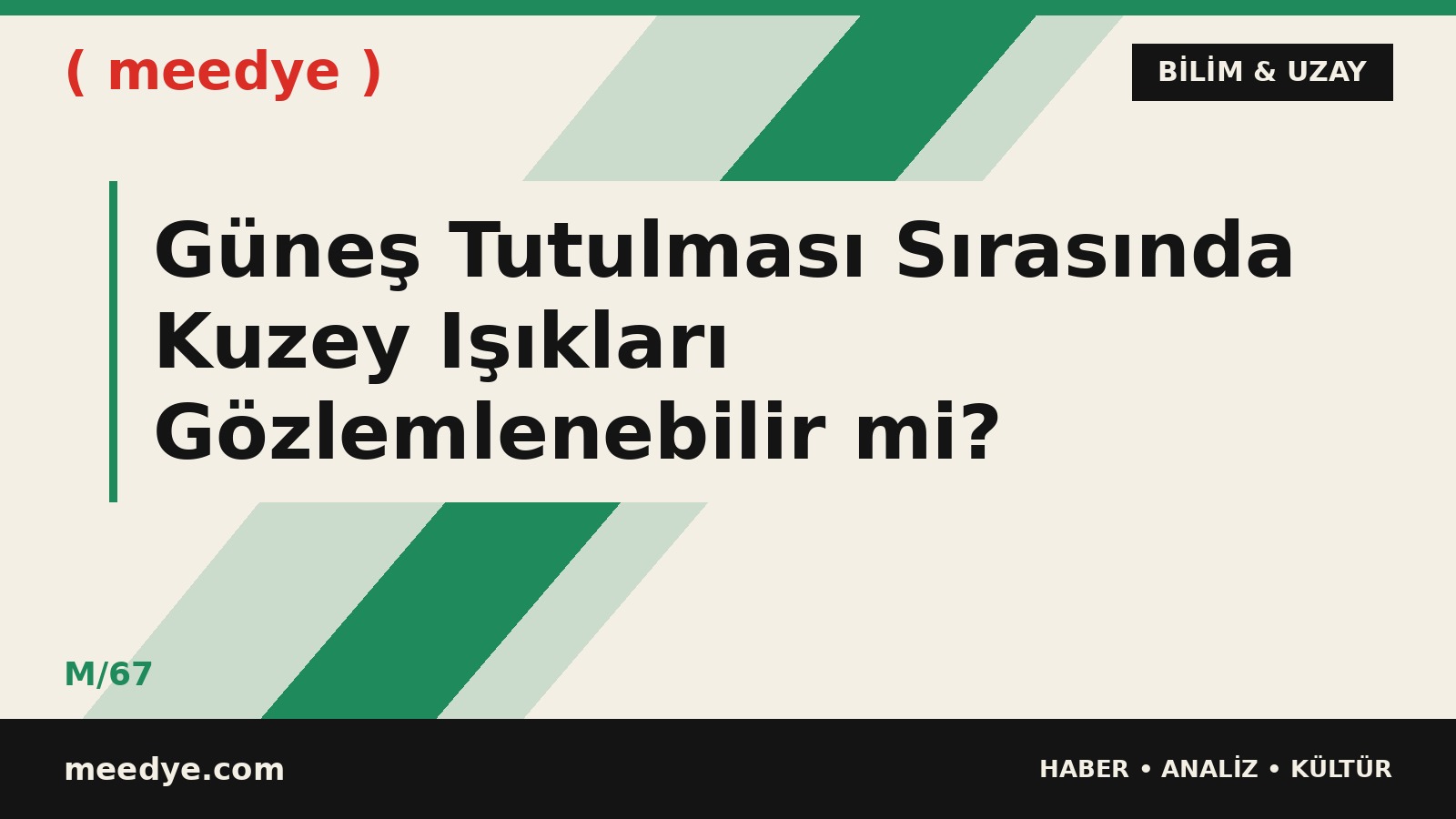 Güneş Tutulması Sırasında Kuzey Işıkları Gözlemlenebilir mi? — Meedye editoryal görseli