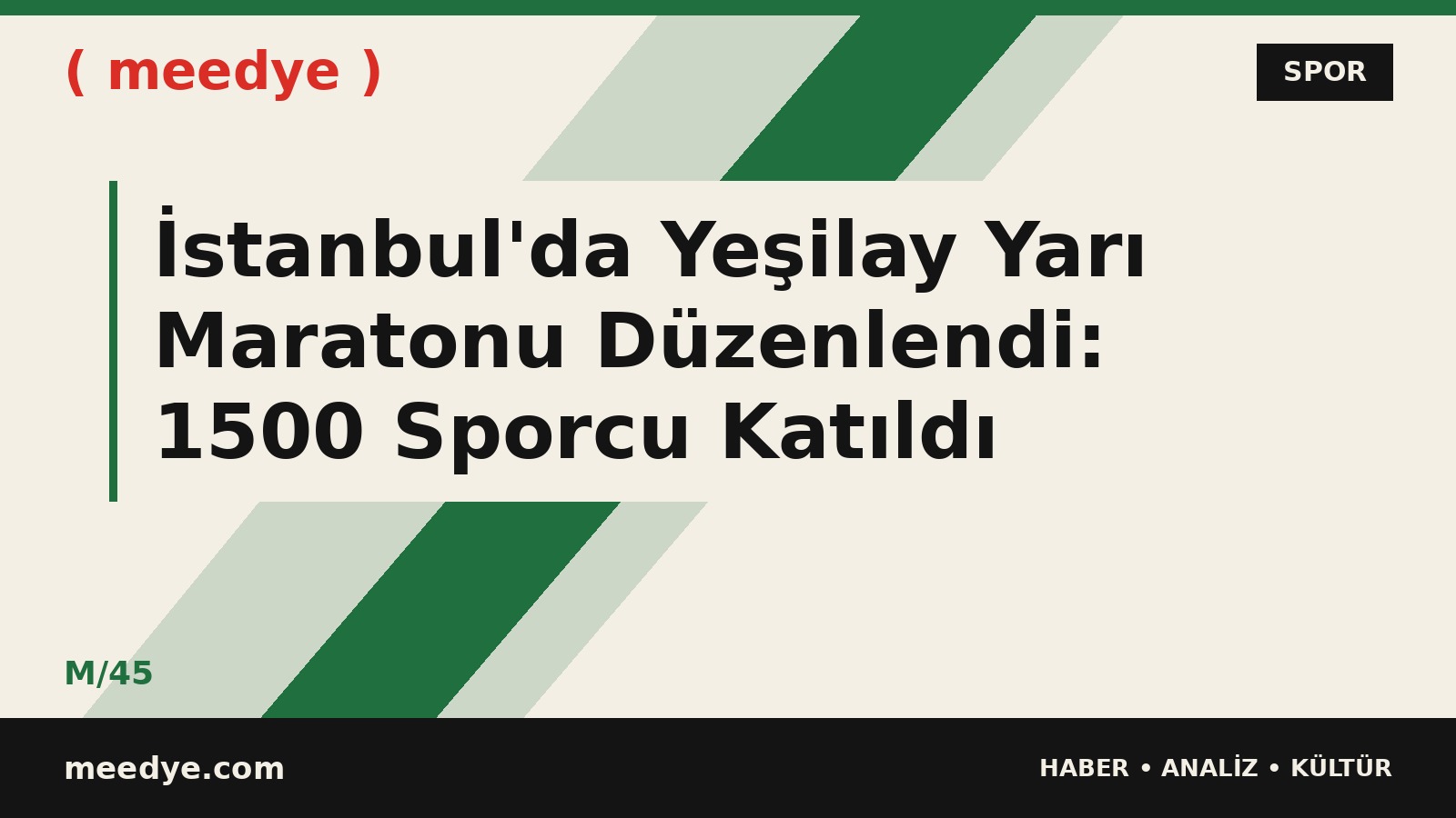 İstanbul'da Yeşilay Yarı Maratonu Düzenlendi: 1500 Sporcu Katıldı — Meedye editoryal görseli